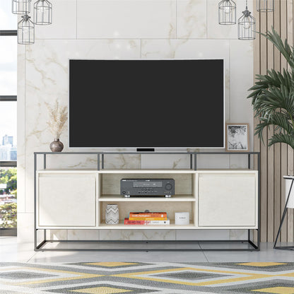 Camley - Media Console TV Stand - White