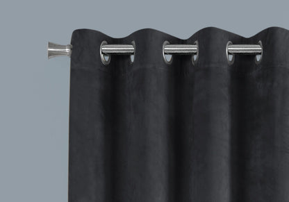 2 Pieces Set, Curtain Panel, Room Darkening, Grommet, Contemporary &amp; Modern