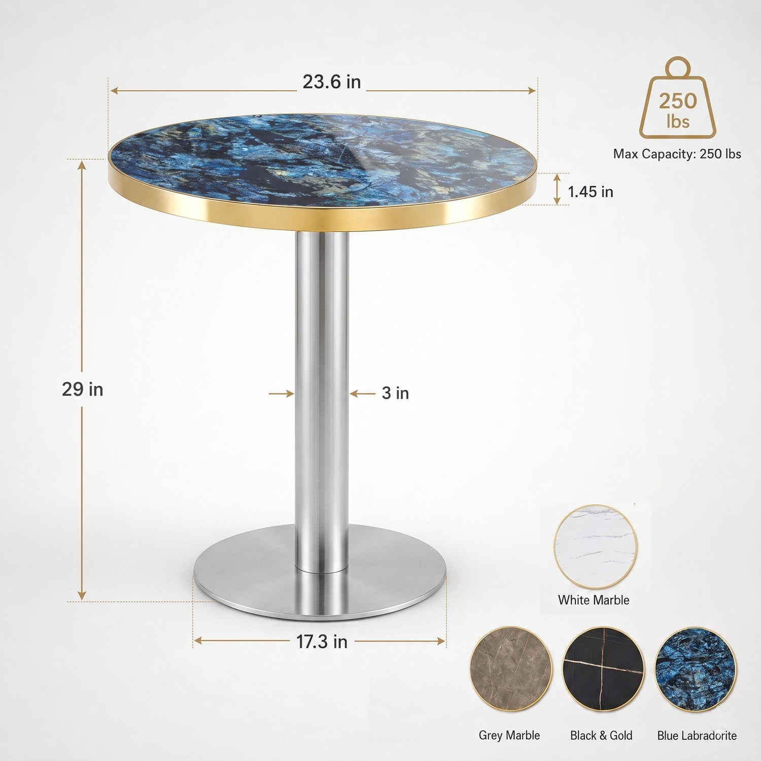 Elegant Modern Round Bistro Table