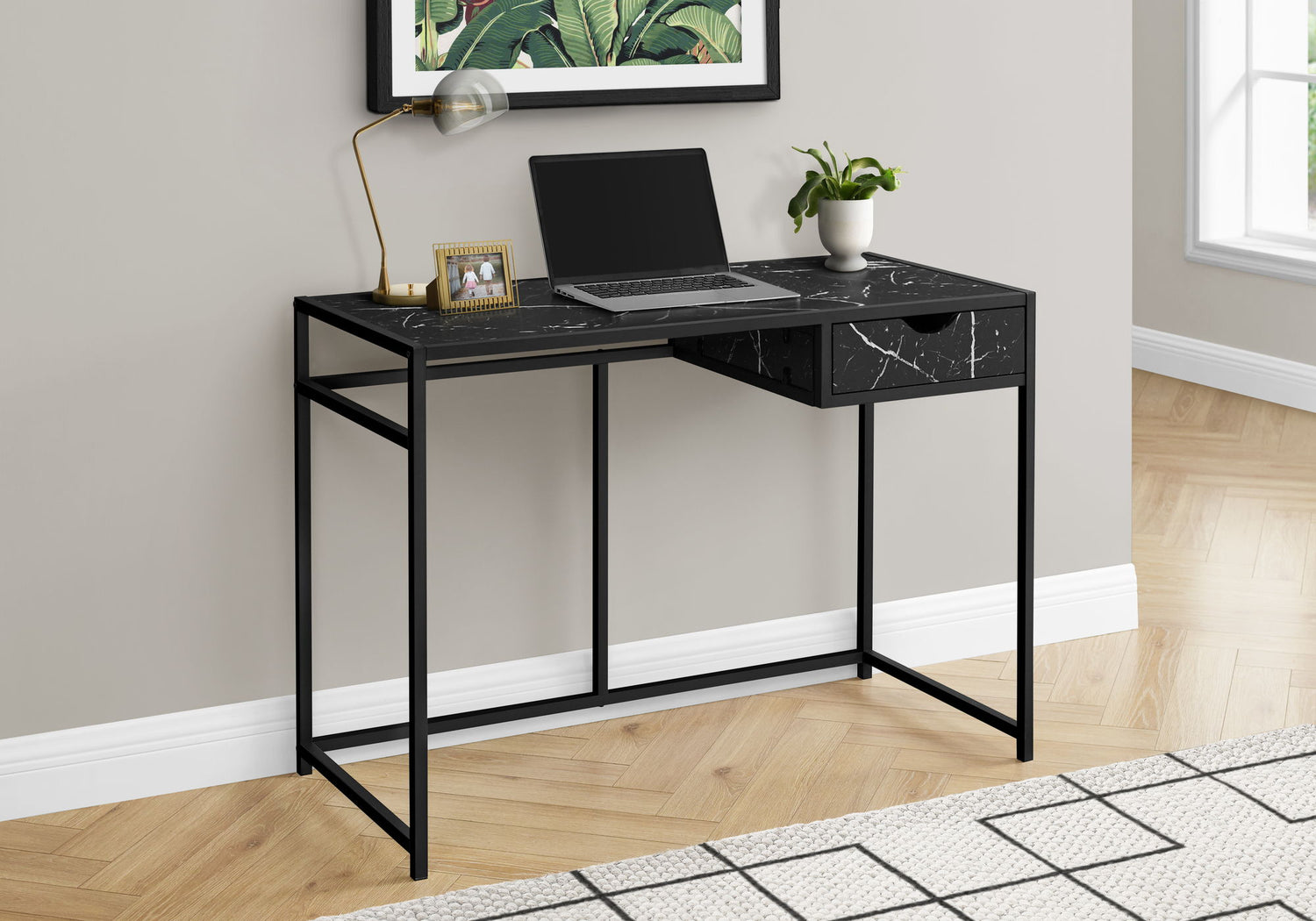 Computer Desk For Home Office, 1 Storage Drawer, Contemporary &amp; Modern