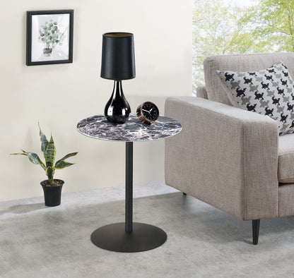 Circa - 17.5&quot; End Table With Marble Textured Top