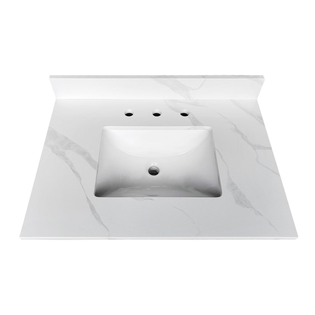 Bathroom Vanity Top With Undermount Sink, 3 Pre Drilled Holes