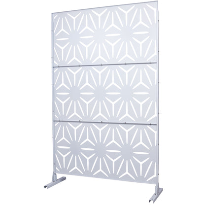 Outdoor &amp; Indoor Metal Privacy Screen, Freestanding Decorative Panels