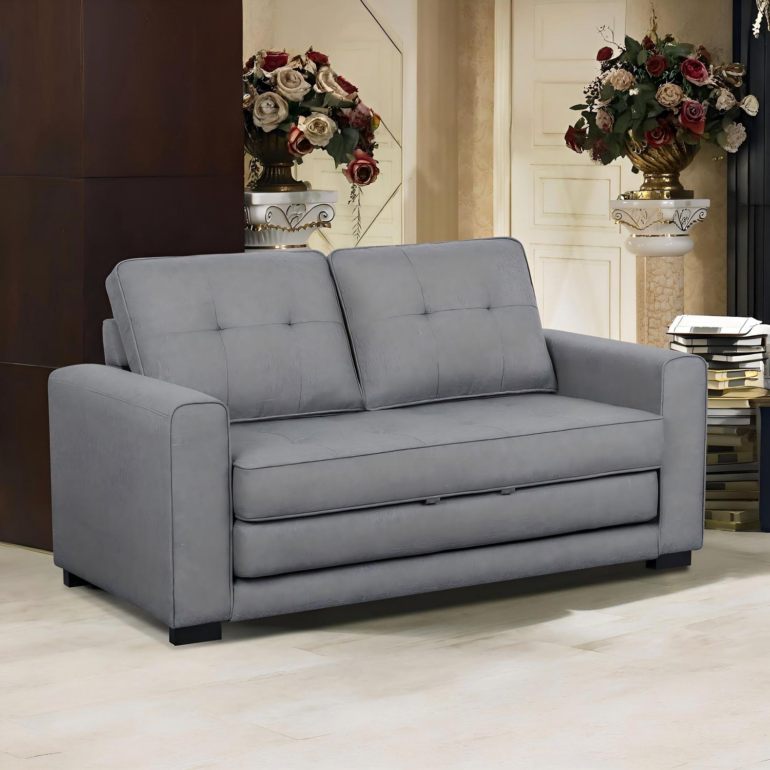 Upholstered Pull Out Sleeper Loveseat