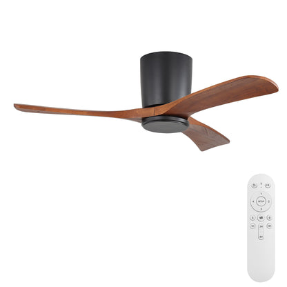 42" Flush Mount Ceiling Fan With 3 Blades, DC Reversible Motor