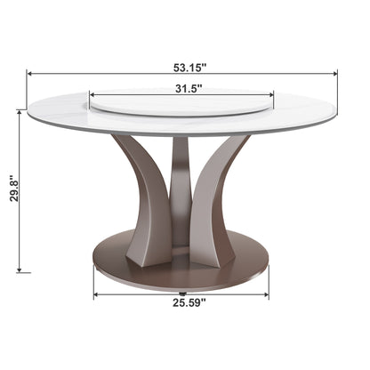 Table With Rotating Tray Scratch &amp; Heat For Kitchen &amp; Restaurant(Table Only - White