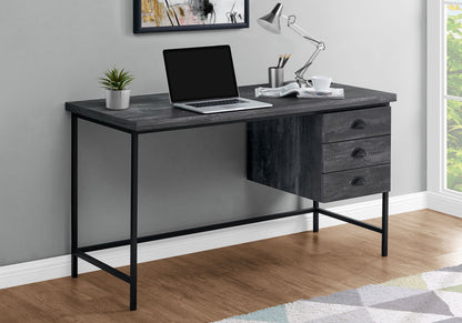Computer Desk For Home Office, Laptop, 3 Storage Drawers, Contemporary &amp; Moder
