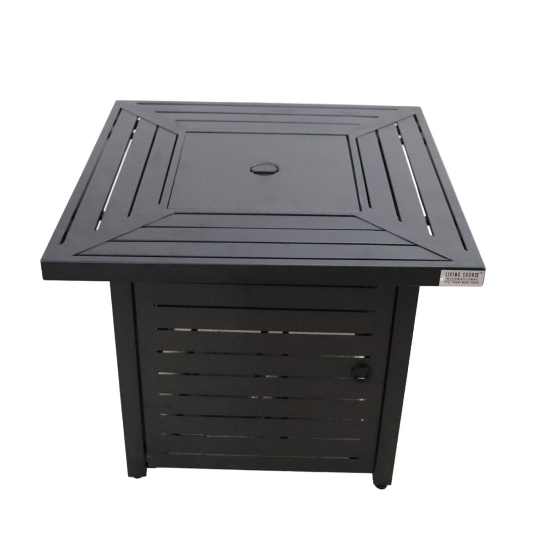 Propane &amp; Gas Fire Pit Table - Black