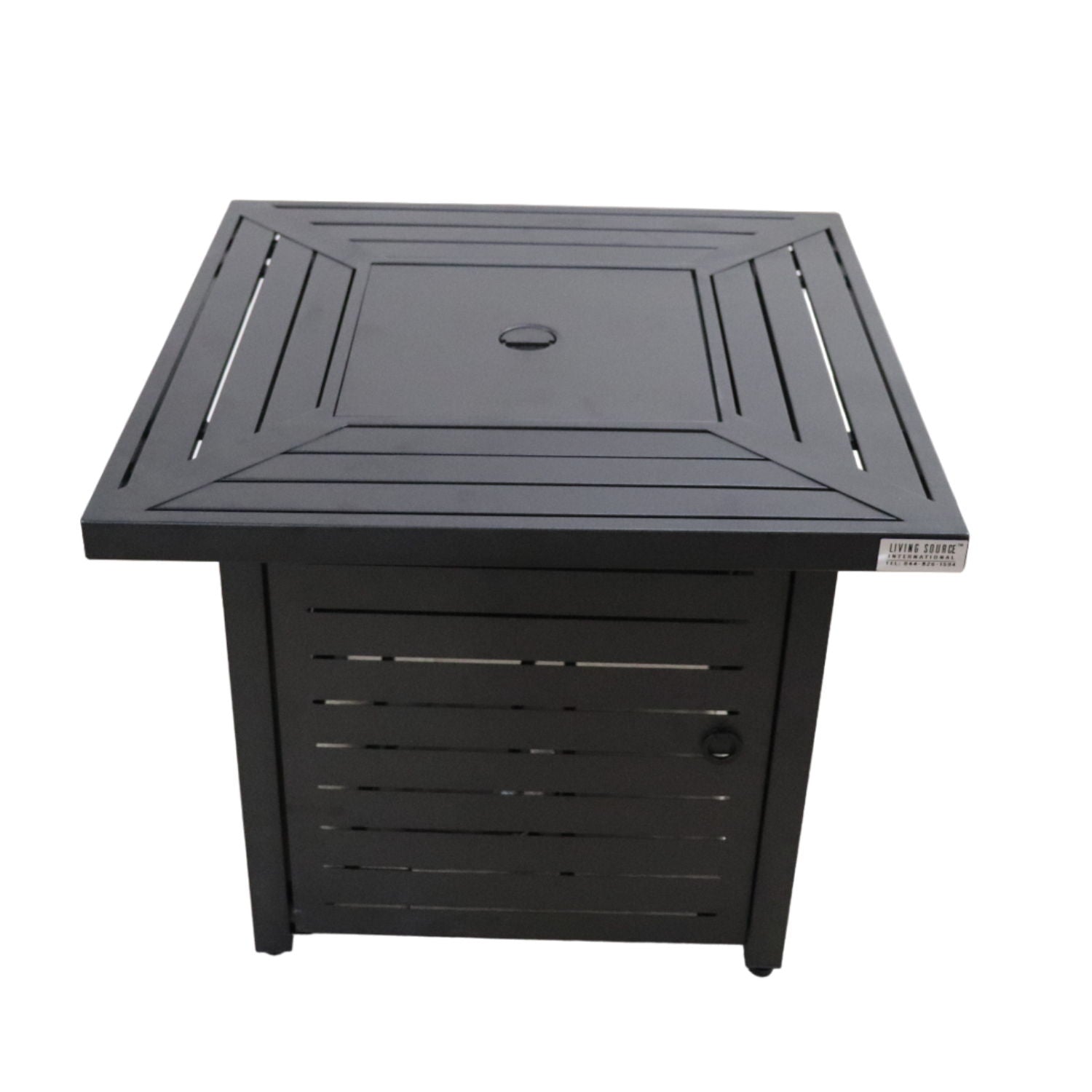 Propane &amp; Gas Fire Pit Table - Black