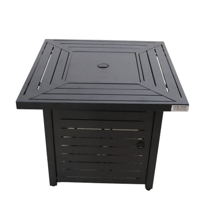Propane &amp; Gas Fire Pit Table - Black