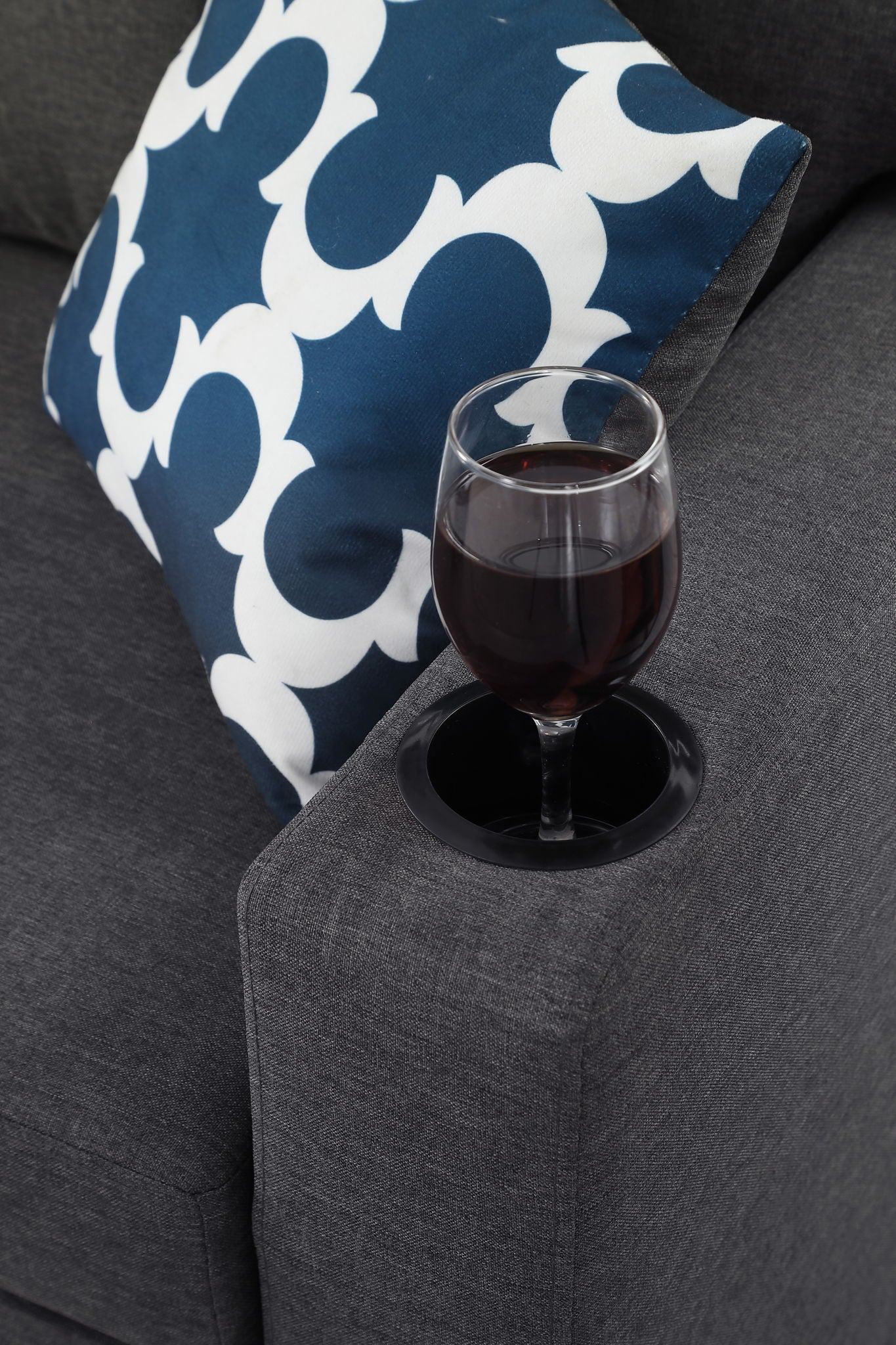 82&quot; Width Sectional With Storage Chaise And Cupholder Armrest