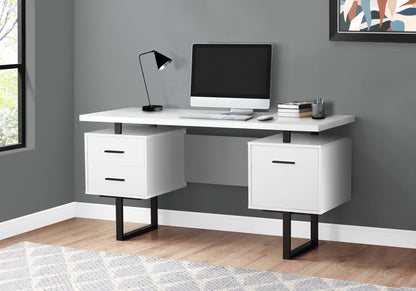Computer Desk For Home Office, Laptop, Left, Right Set - Up, Storage Drawers, Contemporary &amp; Modern