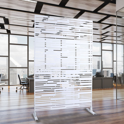 Outdoor &amp; Indoor Freestanding Metal Privacy Screen