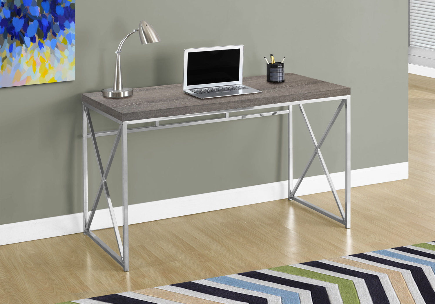 Computer Desk For Home Office, Laptop, Glossy Contemporary &amp; Modern