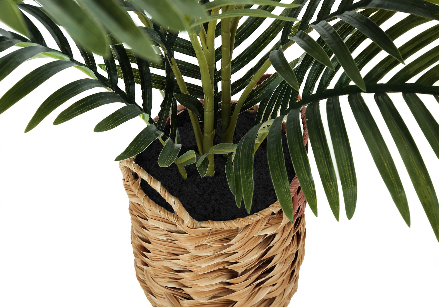24&quot; Tall, Artificial Plant, Palm, Indoor, Faux, Fake, Table, Floor, Greenery, Potted, Real Touch, Decorative - Green / Beige