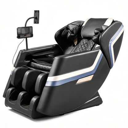 Massage Chair Recliner &amp; Zero Gravity &amp; Full Body Air Pressure - Black