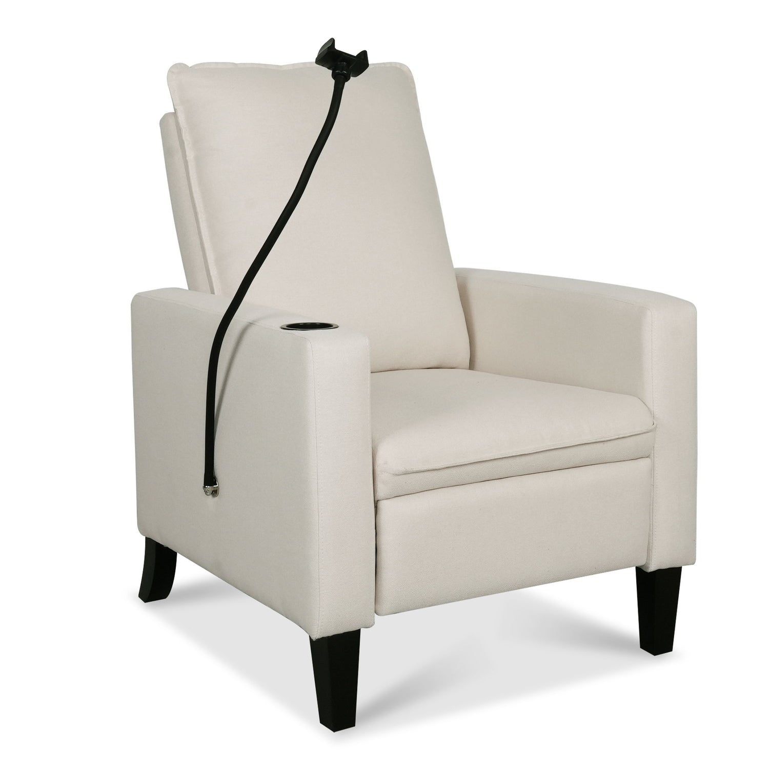 Recliner Chairs For Adults, Adjustable Recliner Sofa With Mobile Phone Holder &amp; Cup Holder, Modern Reclining Chairs Fabric Push Back Recliner Chairs For Living Room, Bedroom