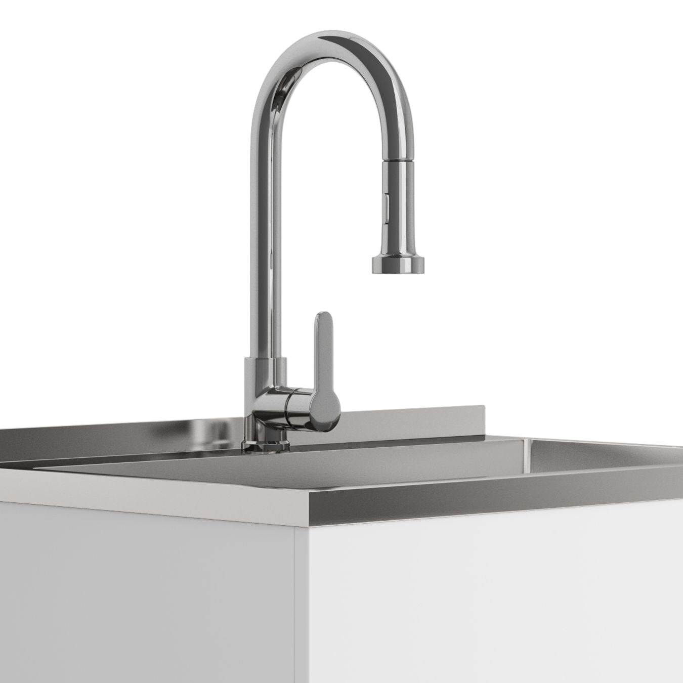 Metro - Laundry Cabinet &amp; Faucet And Stainless Steel Sink