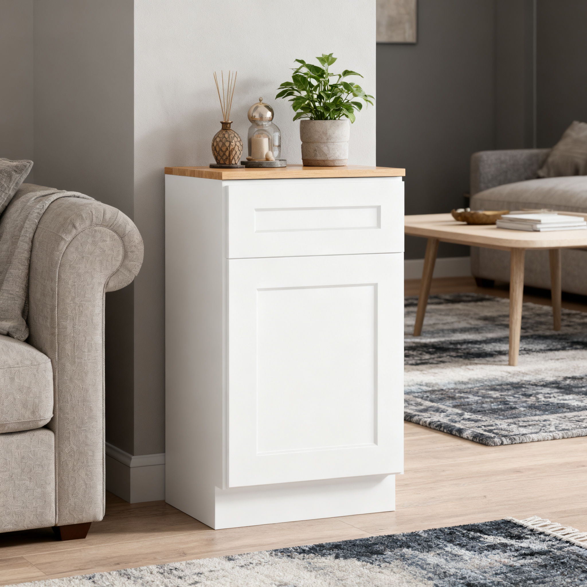 Shaker Base Cabinet &amp; Soft-Close Door And Drawer
