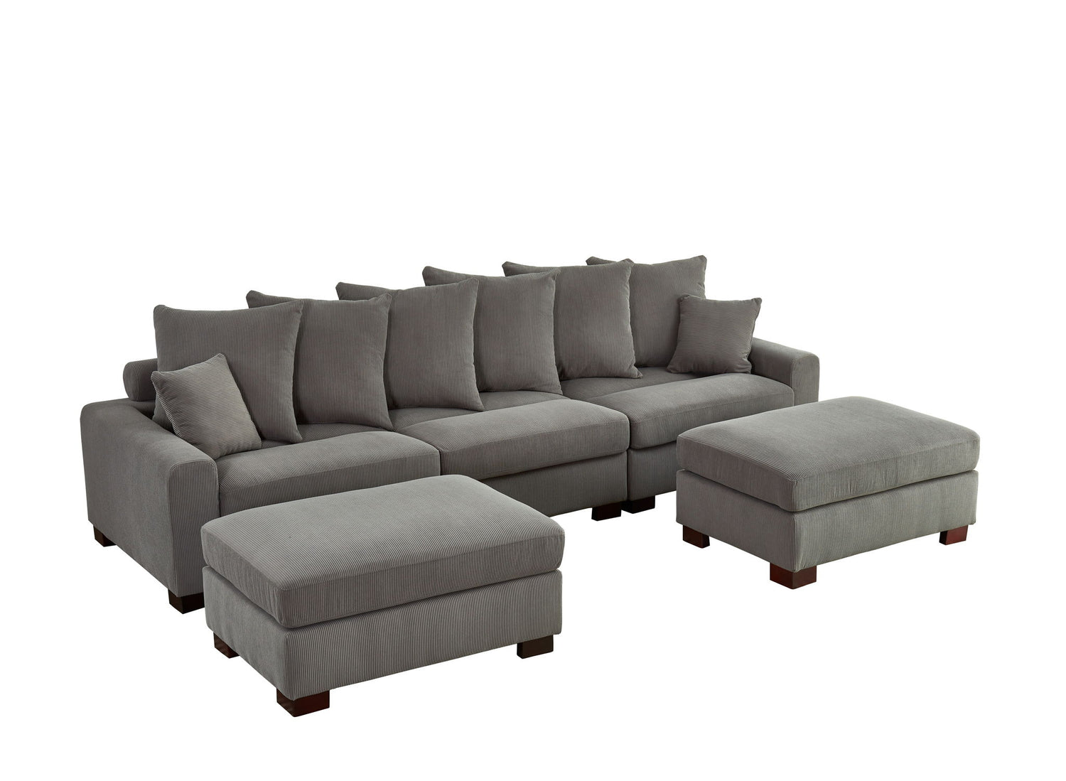 5 Seater Oversized Convertible L &amp; U Shaped Couch