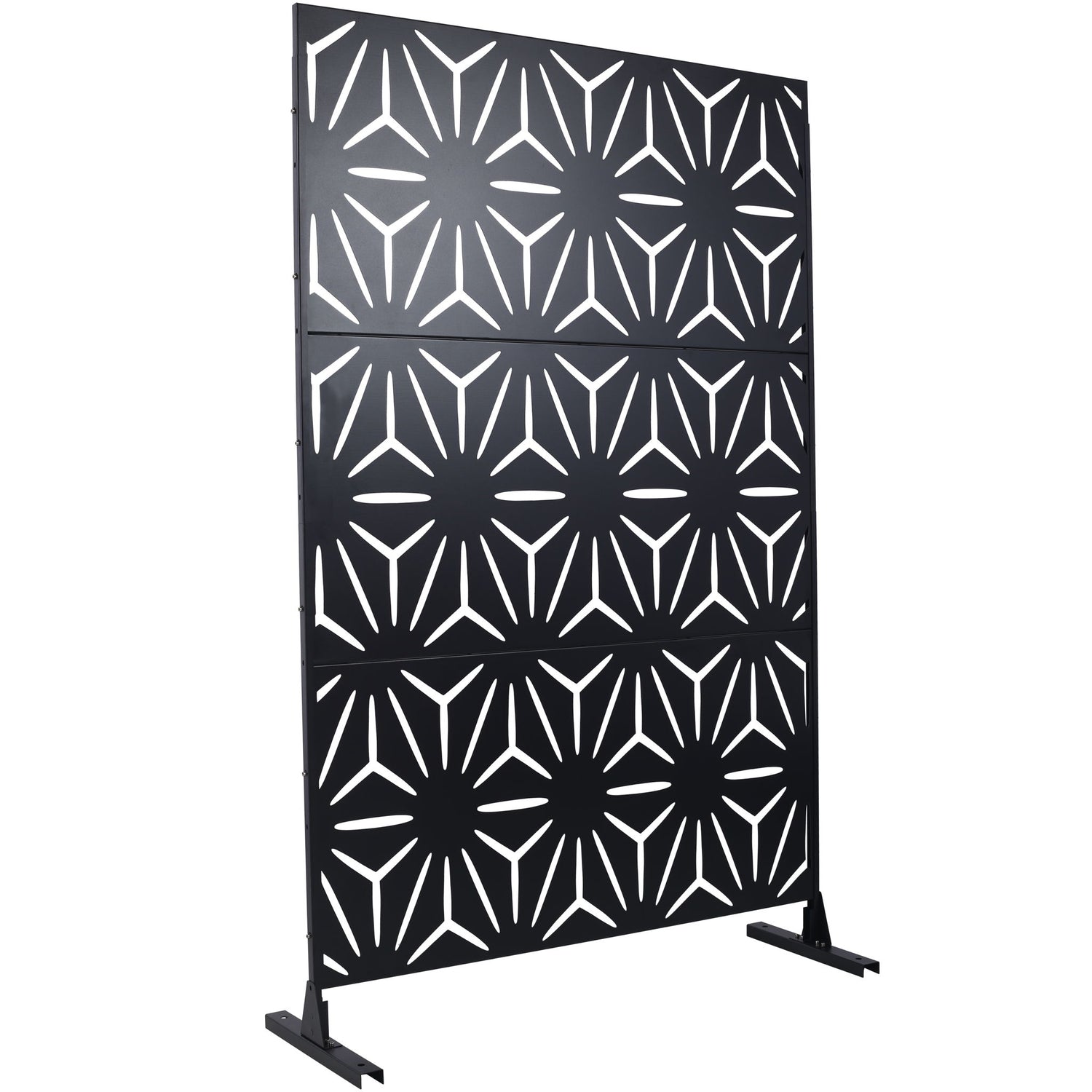 Outdoor &amp; Indoor Metal Privacy Screen, Freestanding Decorative Panels