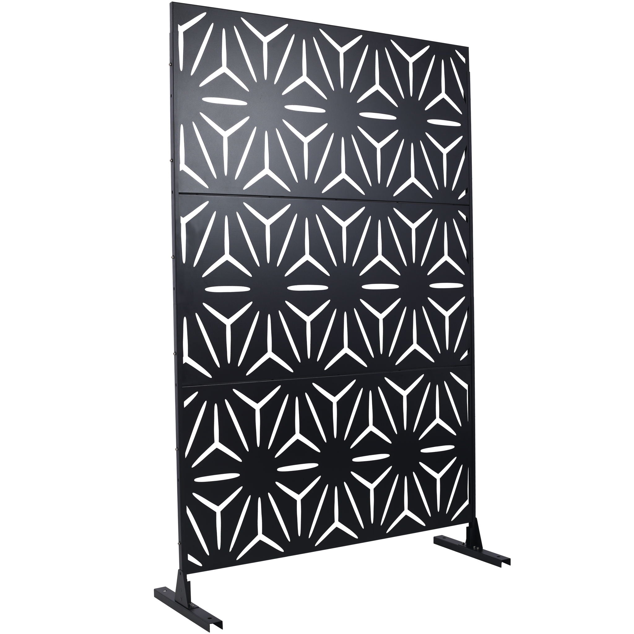 Outdoor &amp; Indoor Metal Privacy Screen, Freestanding Decorative Panels