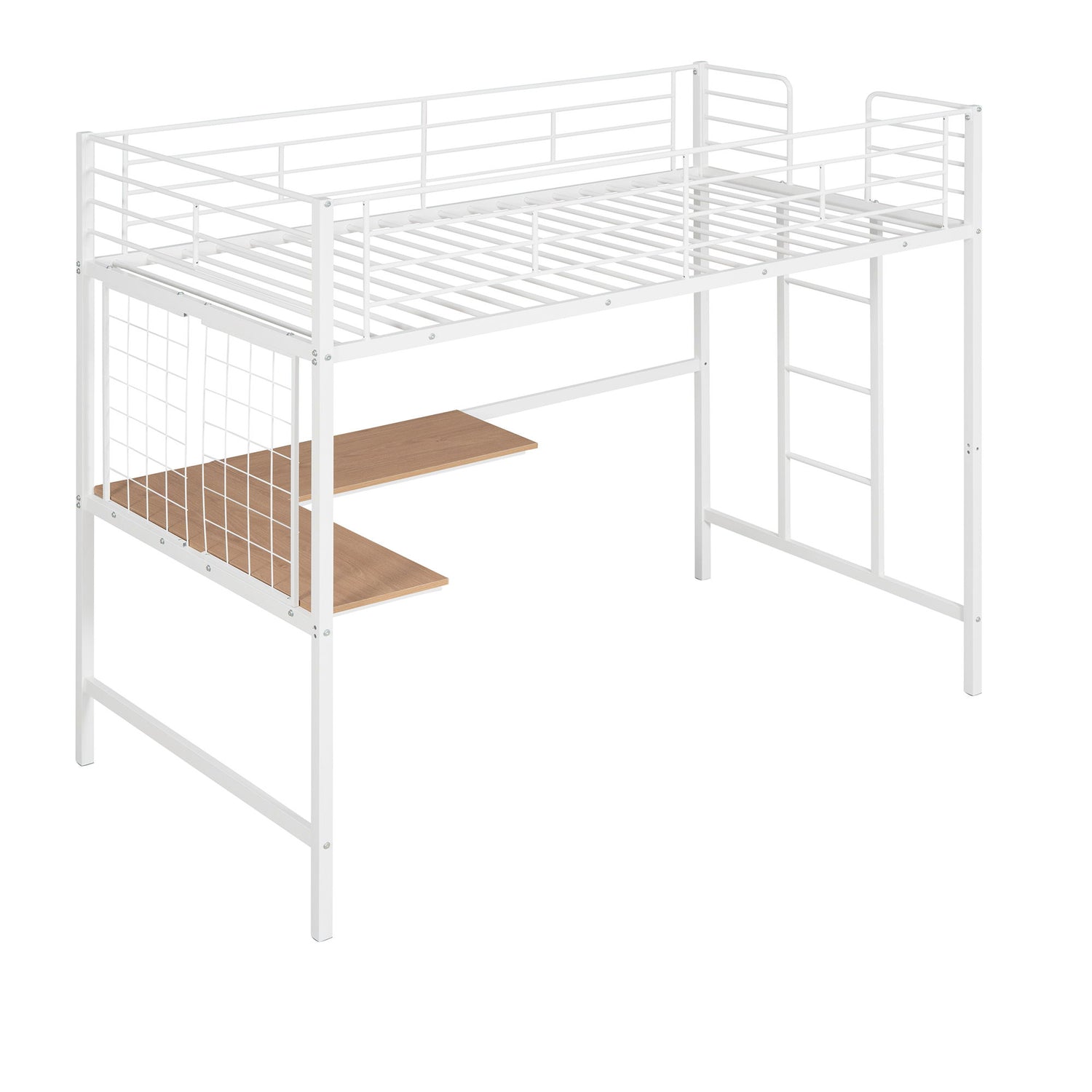 Bed With Desk And Grid