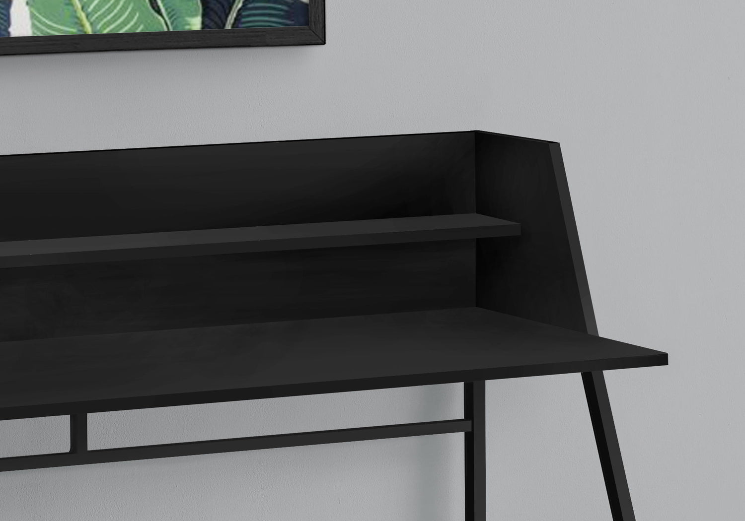 Computer Desk For Home Office Laptop, Storage Shelves, Contemporary &amp; Modern