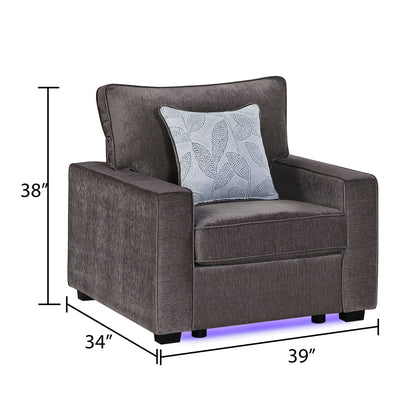 Rita - Accent Chair With LED Underlighting