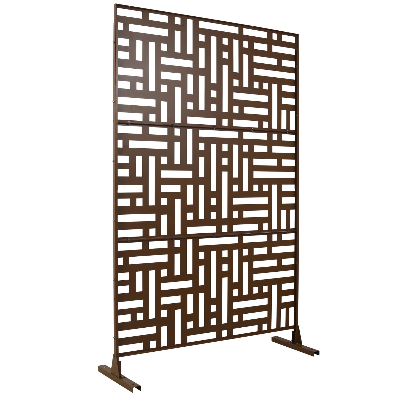 Decorative Freestanding Metal Privacy Screen For Indoor &amp; Outdoor Use