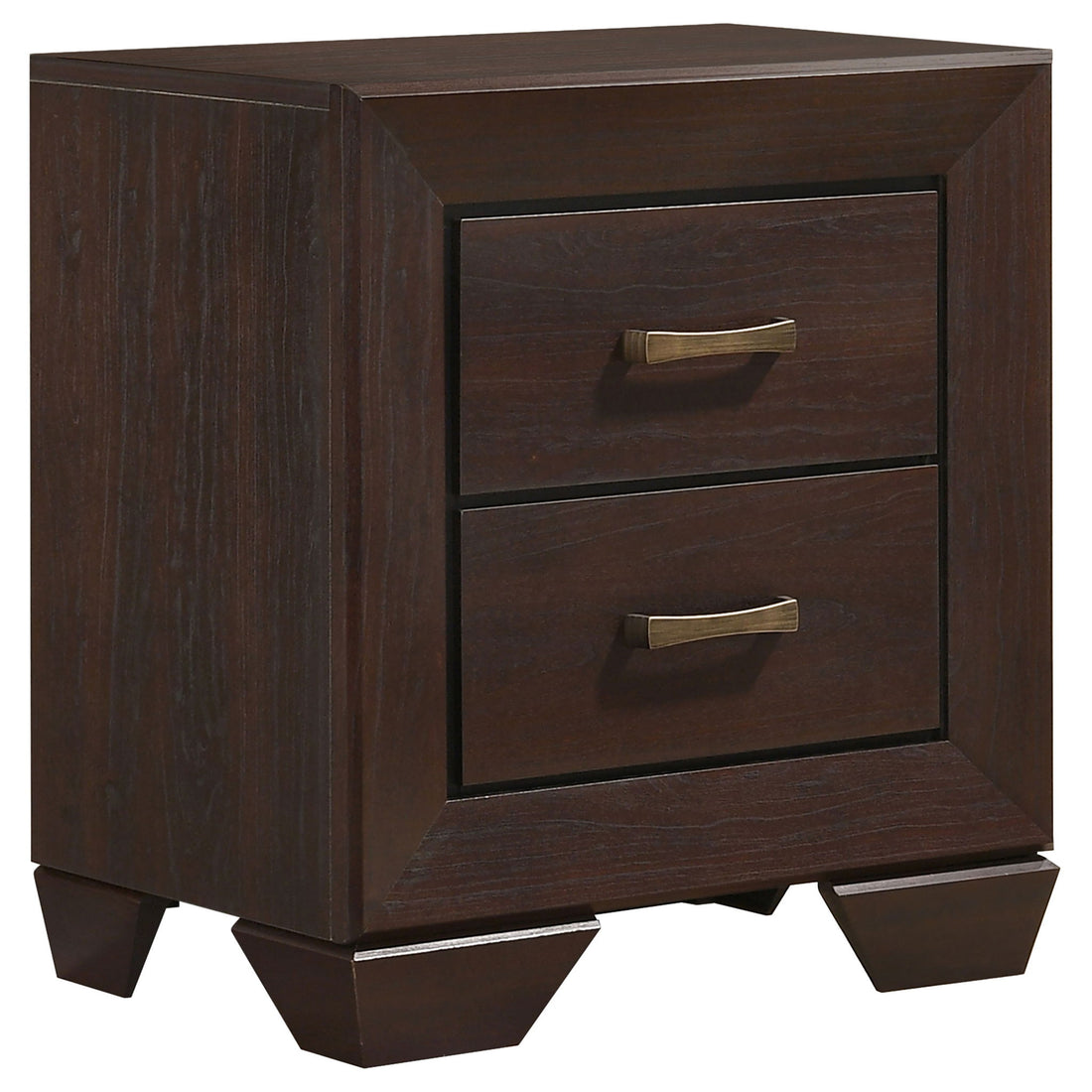 Copper - 2 Drawer Rectangular Nightstand