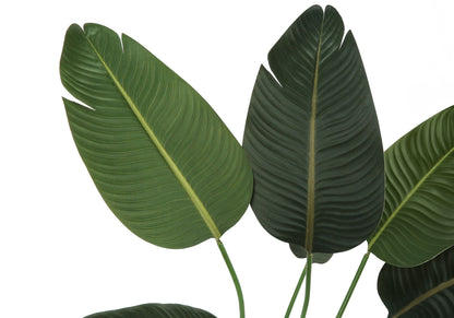 44&quot; Tall, Artificial Plant, Bird Of Paradise Tree, Indoor, Faux, Fake, Floor, Greenery, Potted, Decorative - Green / Black