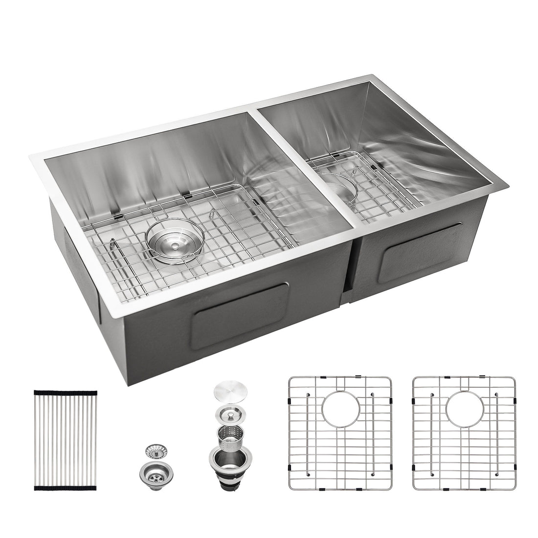 Modern Double Bowl Undermount Sink Design With 10&quot; Deep Basins