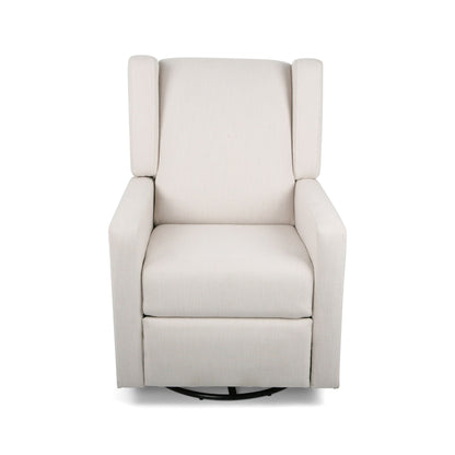 Landau Contemporary Fabric Upholstered Swivel Recliner