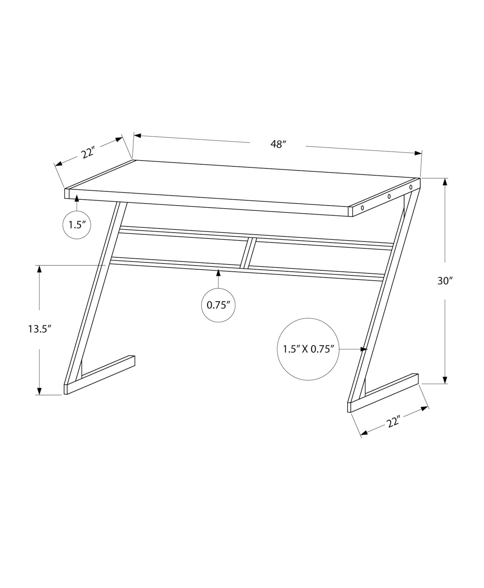 Computer Desk For Home Office, Chic Modern Design, Contemporary &amp; Modern