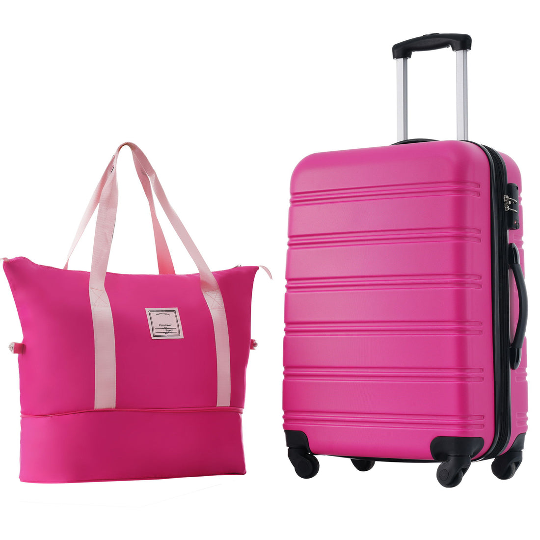 Hardshell Luggage Sets 24&quot; Bag Spinner Suitcase With Tsa Lock Lightweight
