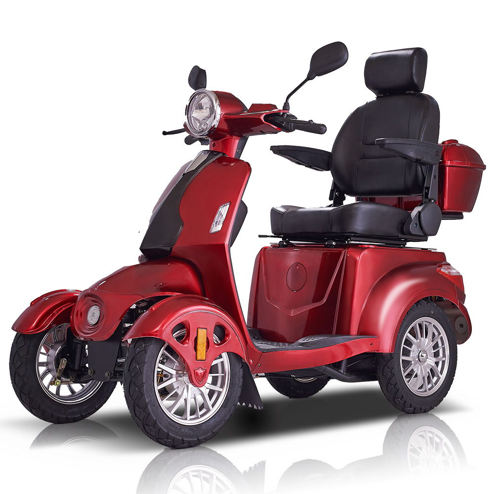 Fastest Mobility Scooter With 4 Wheels &amp; Seniors - Red