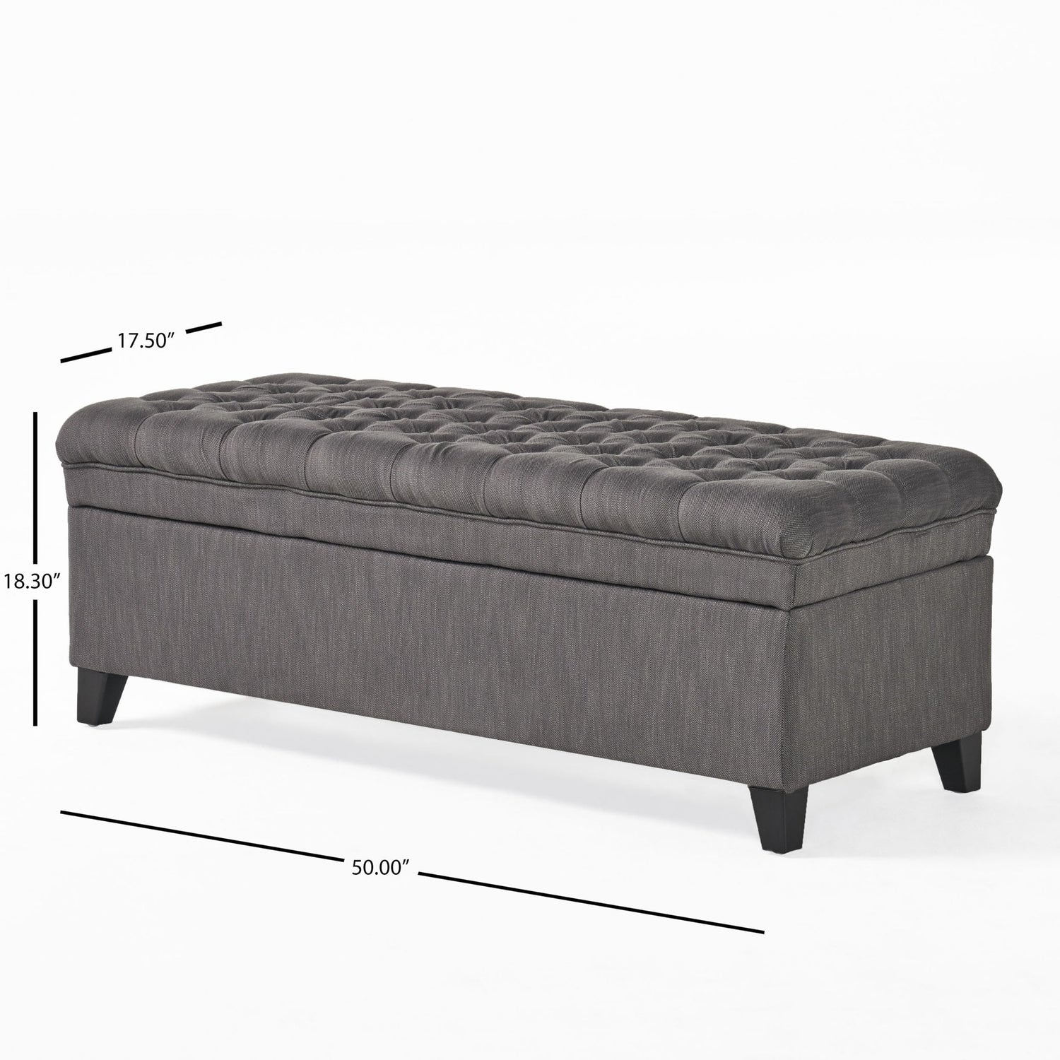 Juliana - Storage Ottoman With Birch Legs