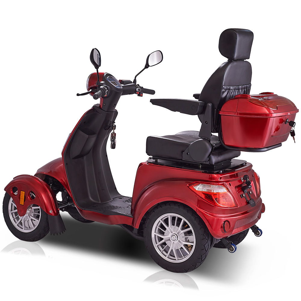 Fastest Mobility Scooter With 4 Wheels &amp; Seniors - Red