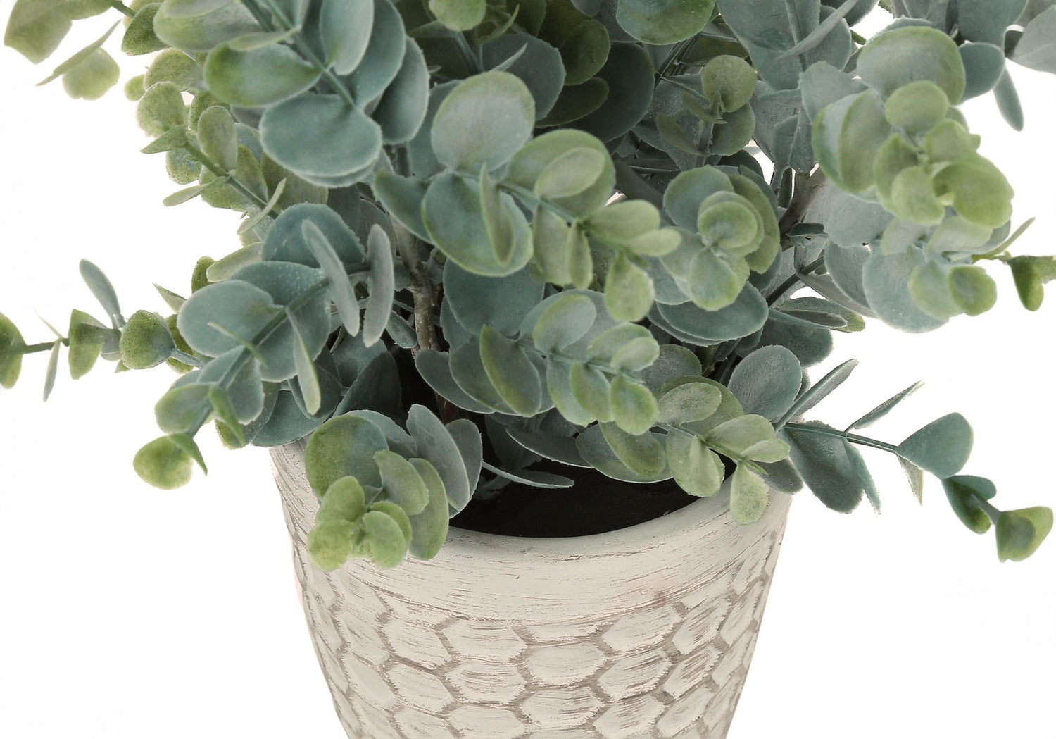 13&quot; Tall, Artificial Plant, Eucalyptus Grass, Indoor, Faux, Fake, Table, Greenery, Potted, Decorative (Set of 2) - Green / White