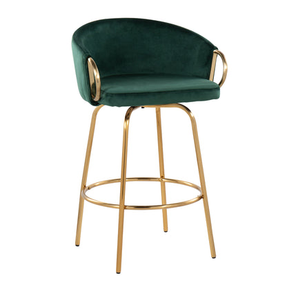 Claire - Contemporary &amp; Glam Counter Stool (Set of 2)