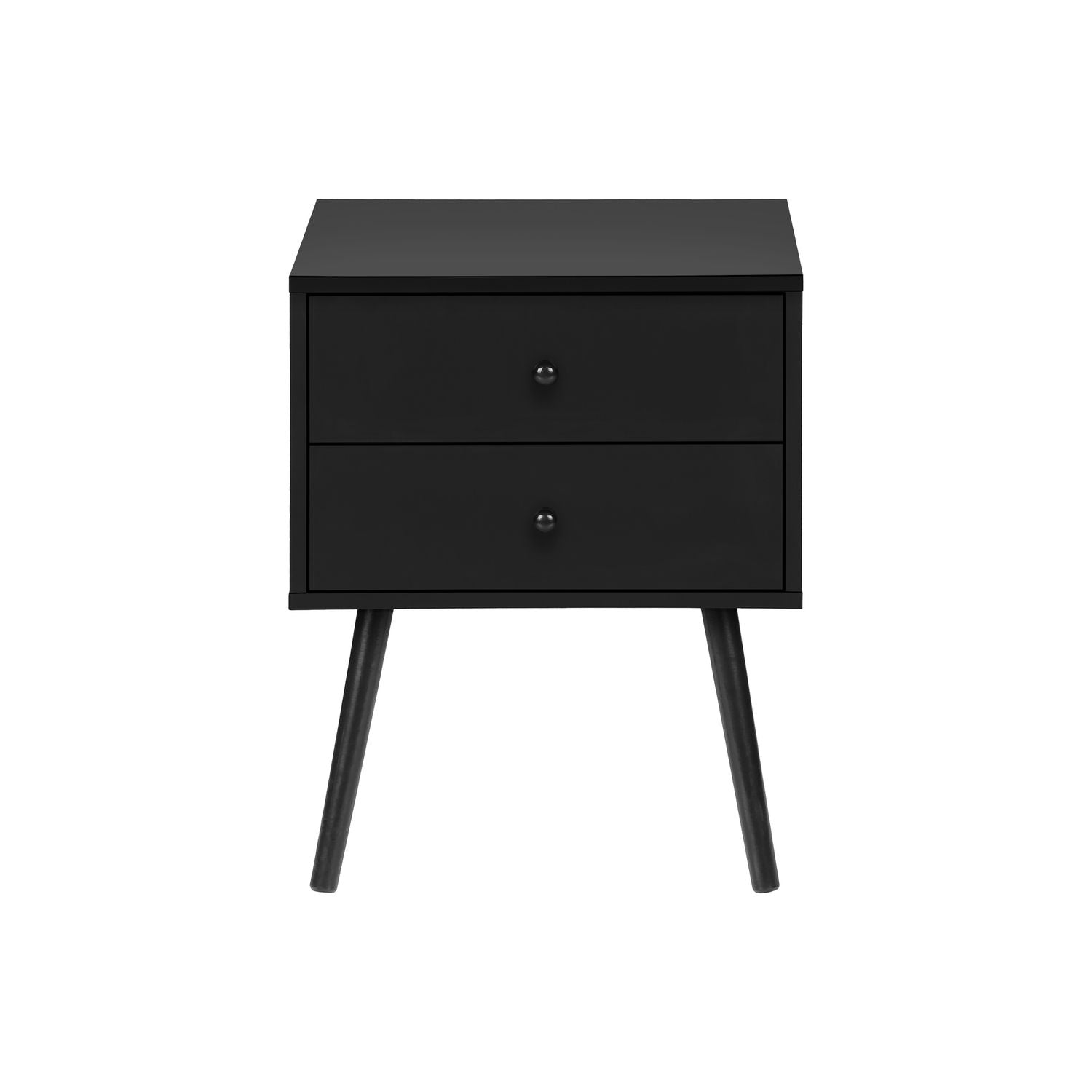 Accent Table &amp; Storage Drawers - Black