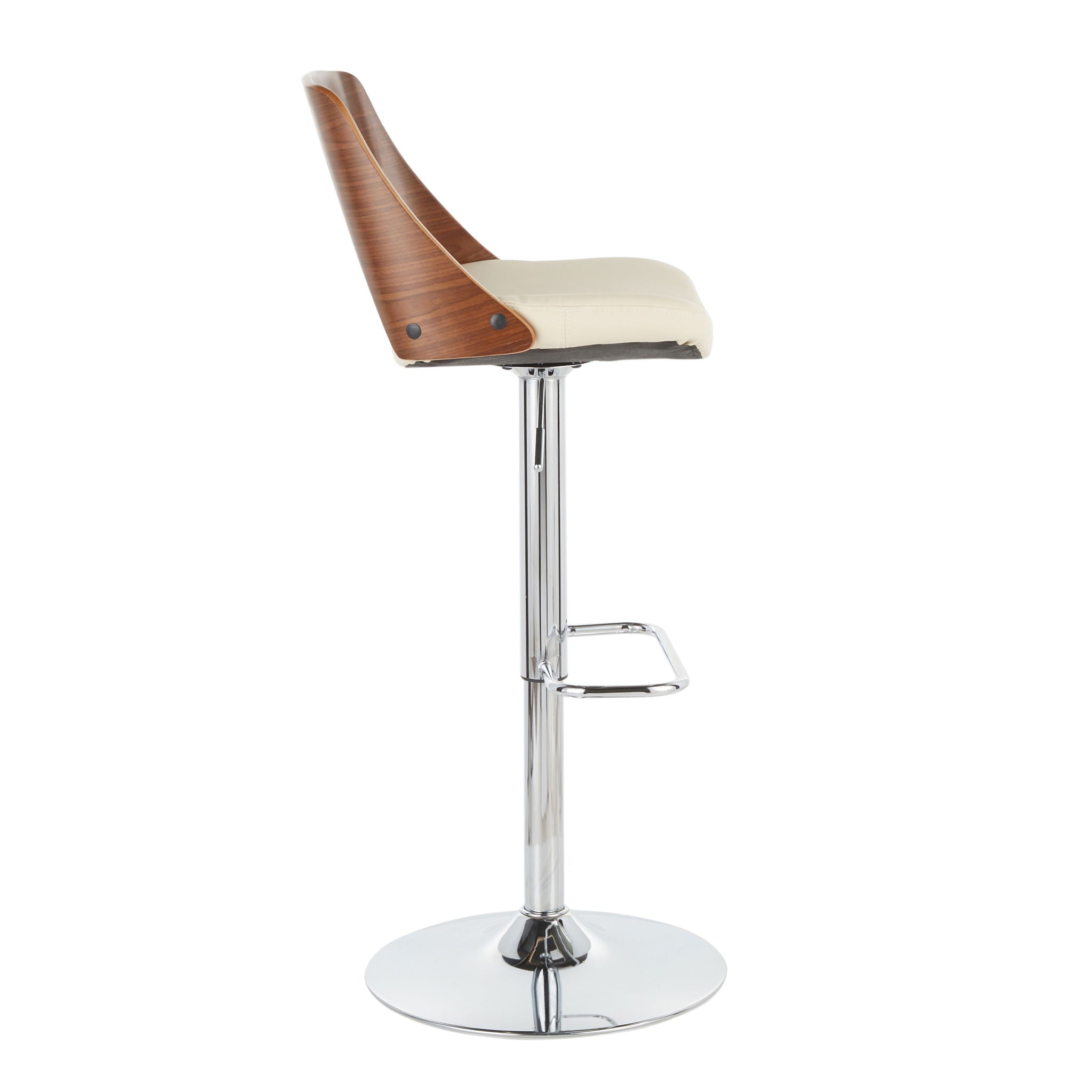 Valencia - Mid Century Modern Adjustable Barstool &amp; Swivel