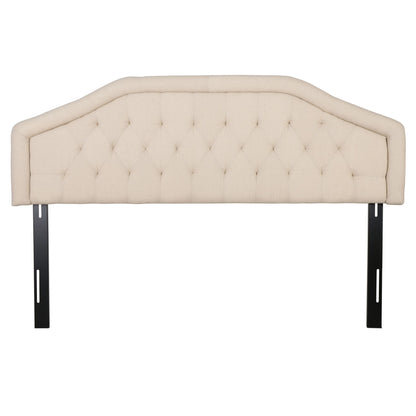 Angelica - Adjustable King / California King Tufted Headboard - Beige