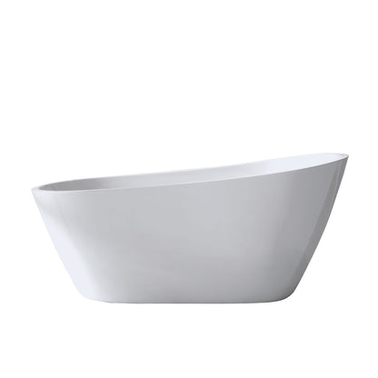 Special-Shaped Freestanding Slipper Bathtub, Overflow &amp; Pop Up Drain