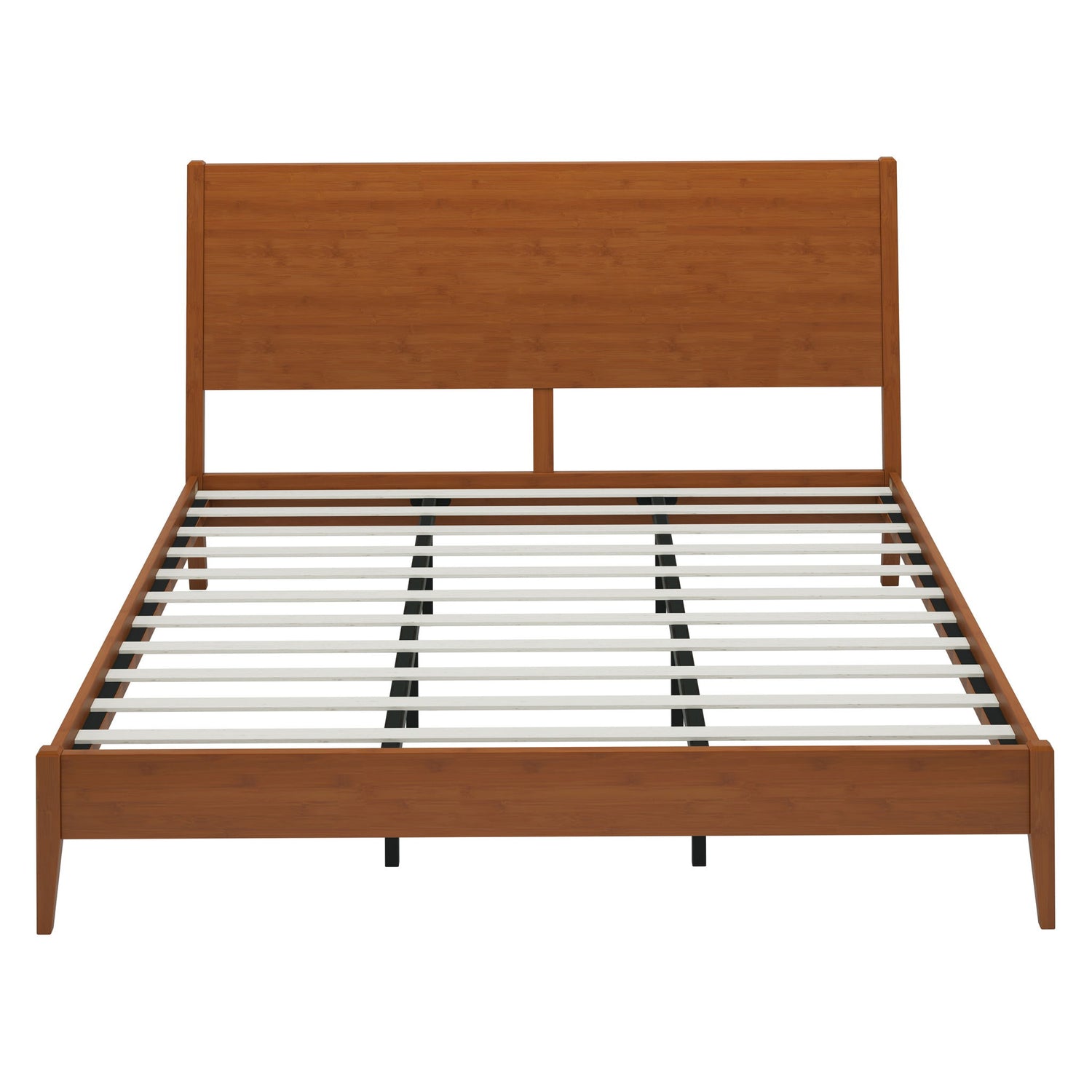 Modern Sled Platform Bed Frame With Slats