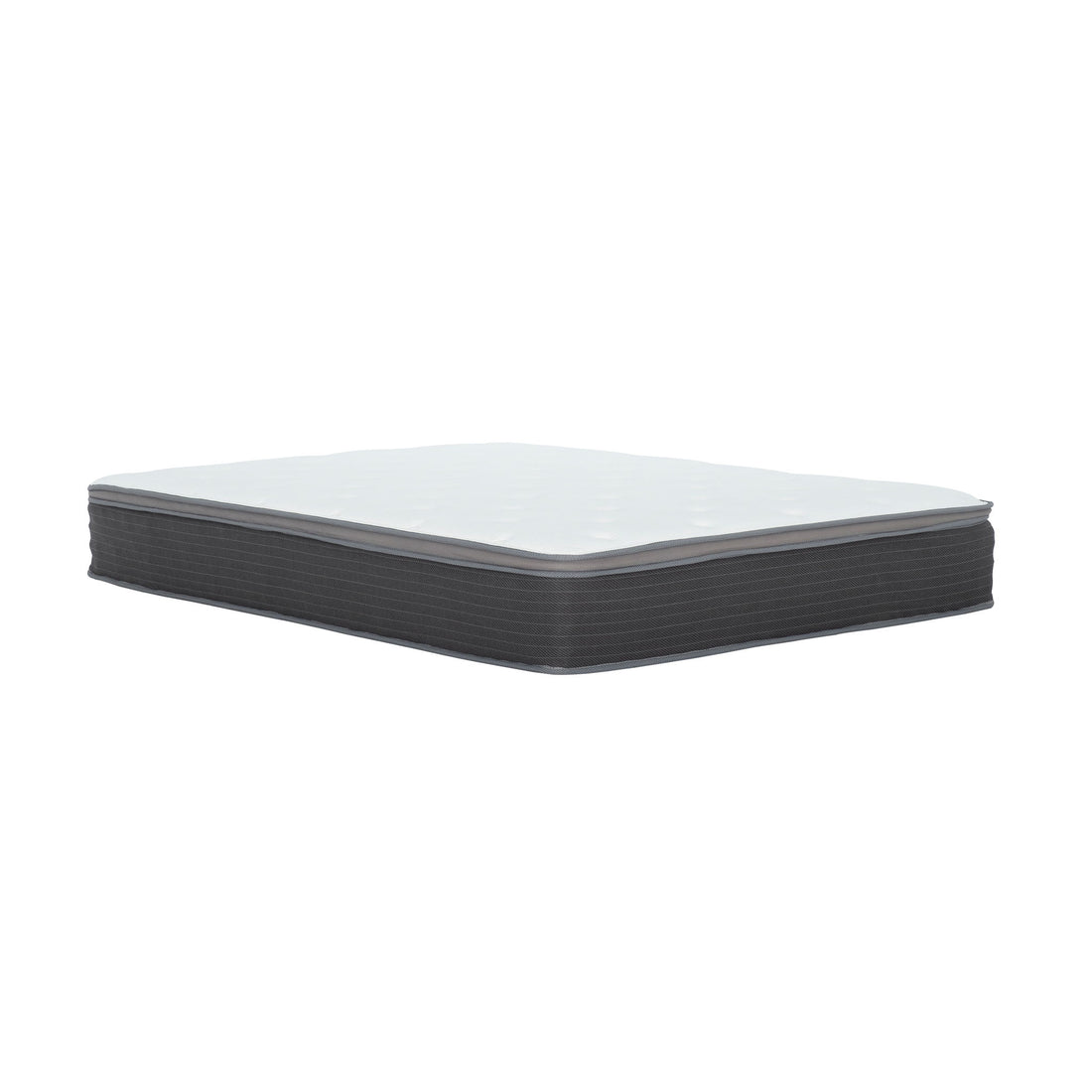 10&quot; Full Size Hybrid Mattress In A Box, Gel Memory Foam Mattress Top With Pocket Coil Base - Gray / White