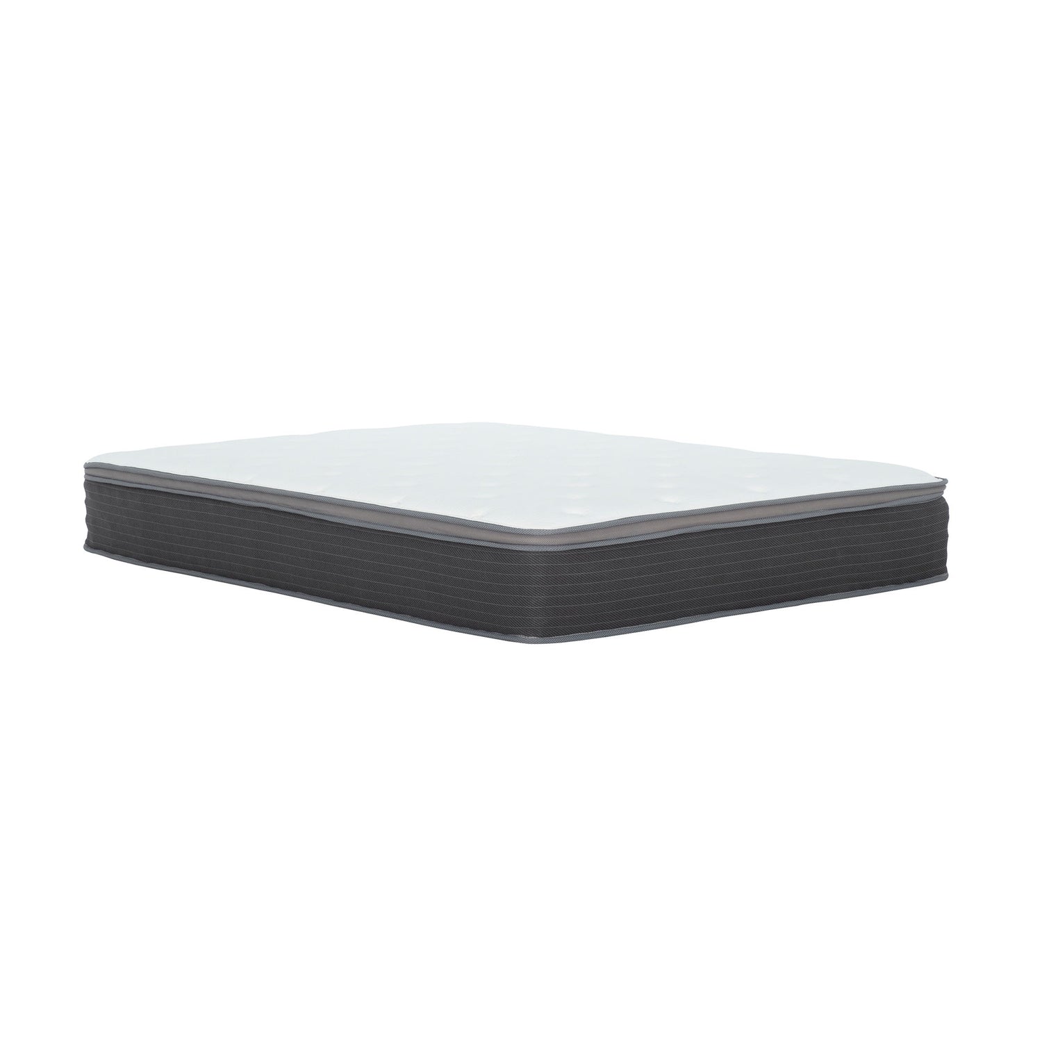 10&quot; Full Size Hybrid Mattress In A Box, Gel Memory Foam Mattress Top With Pocket Coil Base - Gray / White