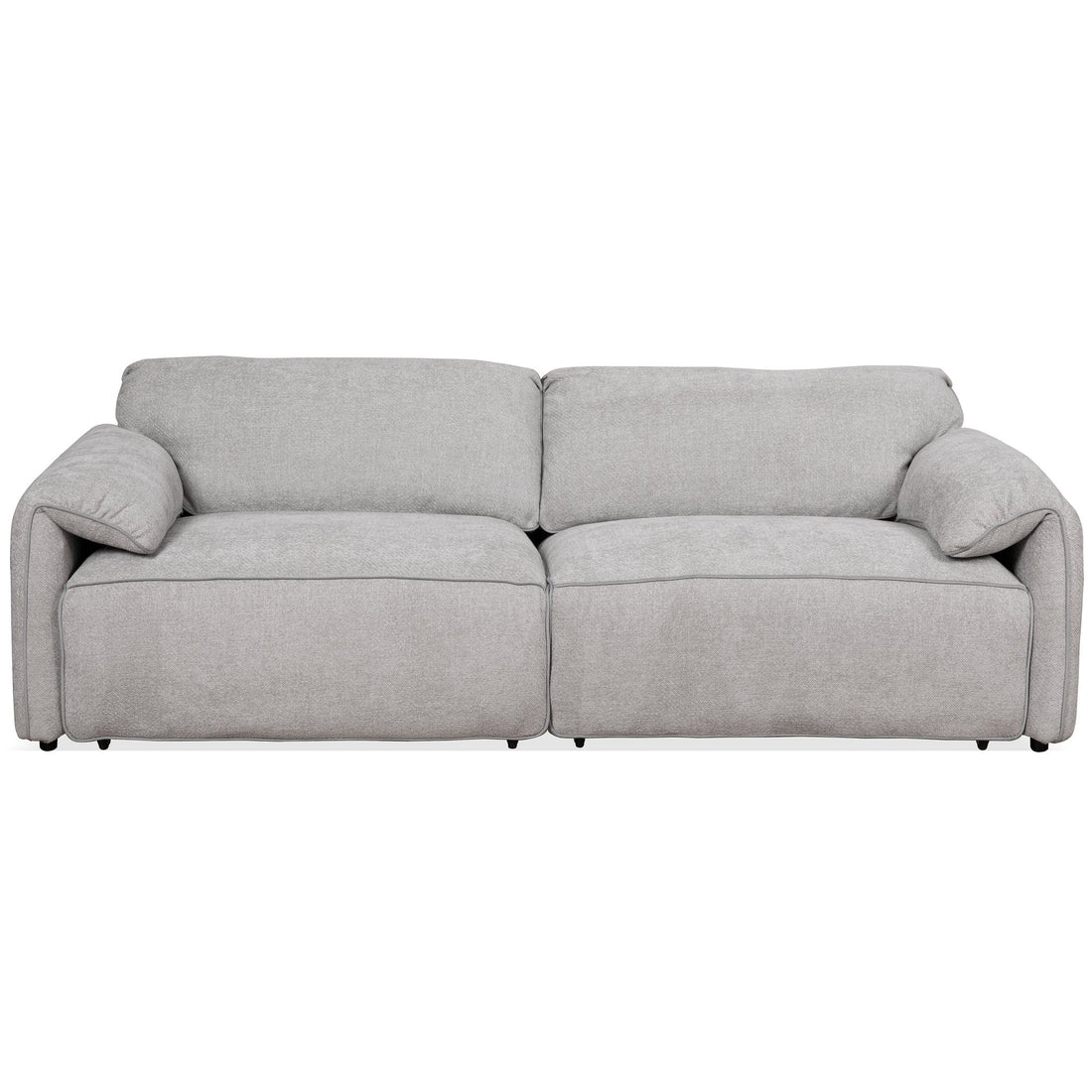 Cleveland - Dual Power Convertible Sofa - Silver