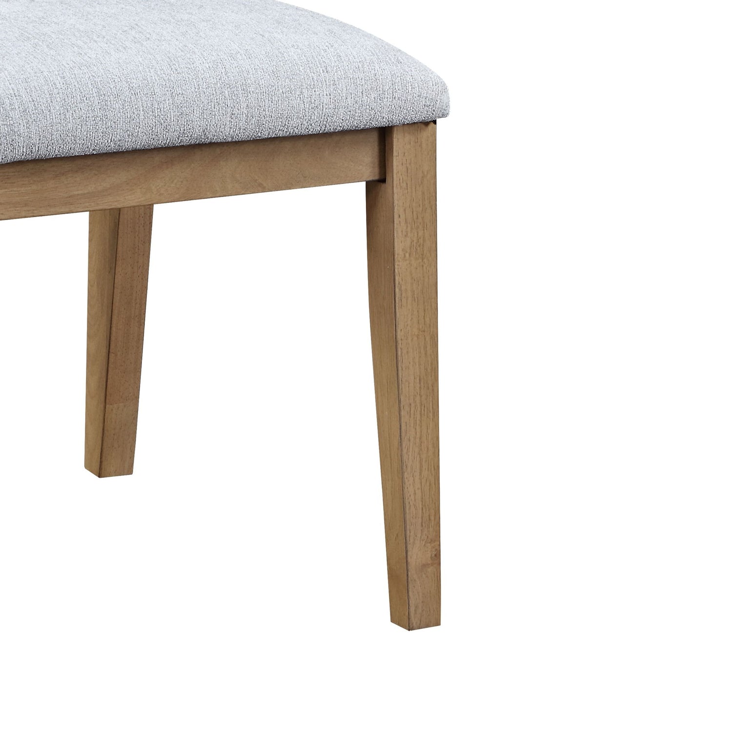 Delphine - Linen Fabric 19&quot; Dining Chair (Set of 2) - Gray
